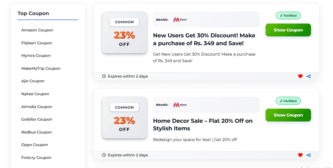 Search Verified Coupon Code